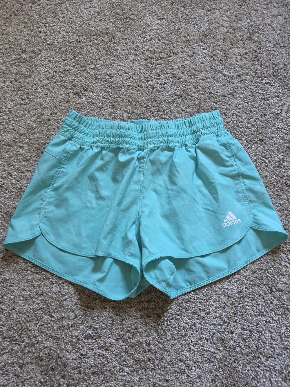 adidas Women's Teal Athletic Running Shorts